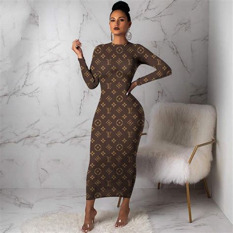 louis vuitton long sleeve dress|Louis Vuitton casual dress.